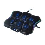 Cosmic Byte Meteoroid RGB Laptop/Notebook Cooling Pad (Black/Blue) - Image 3