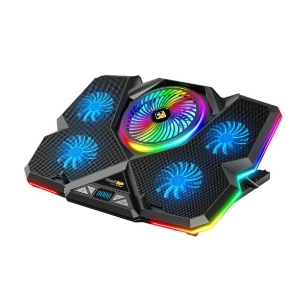 Cosmic Byte Cyclone RGB Laptop/Notebook Cooling Pad (Black/Blue)