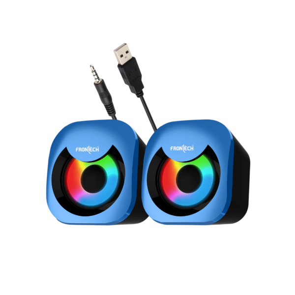 Frontech SPK-0015 2.0 Multimedia Speakers (8W RGB USB Speakers)