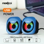 Frontech SPK-0015 2.0 Multimedia Speakers (8W RGB USB Speakers) - Image 3