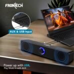 Frontech SPK-0008 1.0 USB Powered Multimedia Speaker (10W Blue LED Light) - Image 3