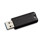 Verbatim PinStripe 128GB USB 3.2 Gen 1 Flash Drive (Black) - Image 4