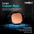 Frontech CPF-0008 240mm AIO Liquid Cooler (Black) - Image 8