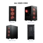 Circle Gaming Gladius M4 with Type C 2.0 Mid-Tower Gaming Cabinet (Black) - Image 4