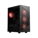 Circle Gaming Gladius M4 with Type C 2.0 Mid-Tower Gaming Cabinet (Black)