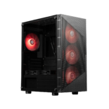 Circle Gaming Gladius M4 with Type C 2.0 Mid-Tower Gaming Cabinet (Black)